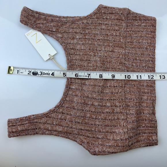 Z Supply Maple Heather Zoe Rib Tank Bra N227 - Picture 11 of 16